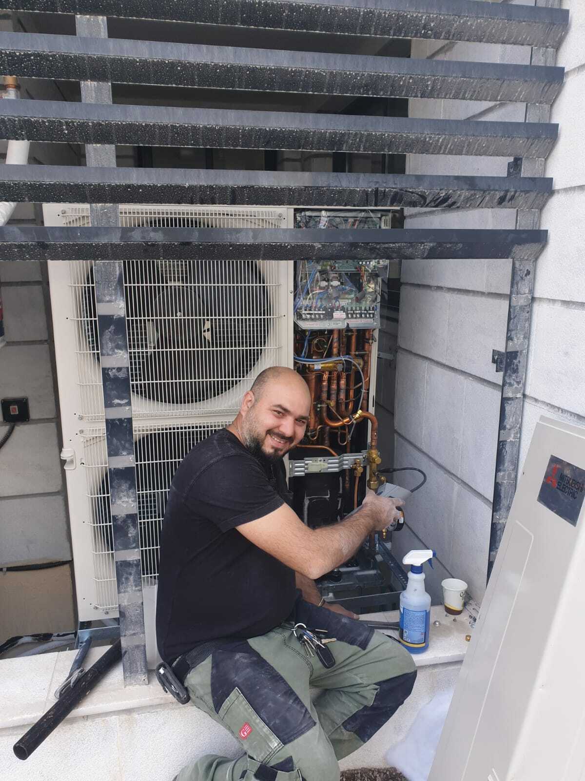 התקנת מזגן מיצובישי VRF לירן בבחנוב